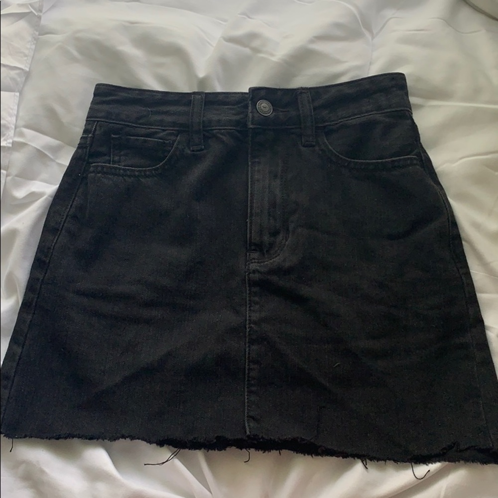 Black Jean skirt